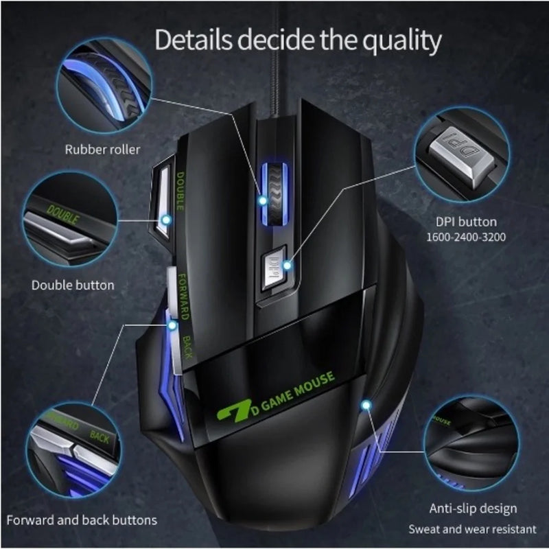 Mouse gamer X7 USB