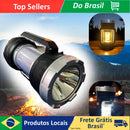 Luminary Camping Torch com 3 Funções, Solar, USB