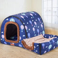 Cama para Cachorro Hot Dog Dobrável – Confortável, Estrela Impressa, Pet Filhote Gato Cachorro Casa Cama de Alta Qualidade
