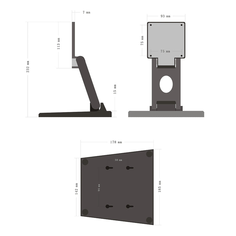 Suporte universal para monitor mini VESA 75-75mm