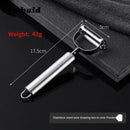 Descascador de Vegetais 2 em 1 em Aço Inoxidável – Ralador e Descascador Multifuncional para Cozinha