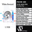 Cooler Fan 120mm ARGB Ldpcsj Prisma 4RS com Design Espelho Infinito PWM 4 Pinos