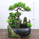 Fonte de Cachoeira de Mesa com Bomba | Fonte Zen Rockery Decorativa | Ornamento de Água Relaxante