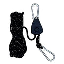 4mm barraca de acampamento reflexivo amarrar corda tensor fixação corda vento fivela polia catraca toldo corda gancho