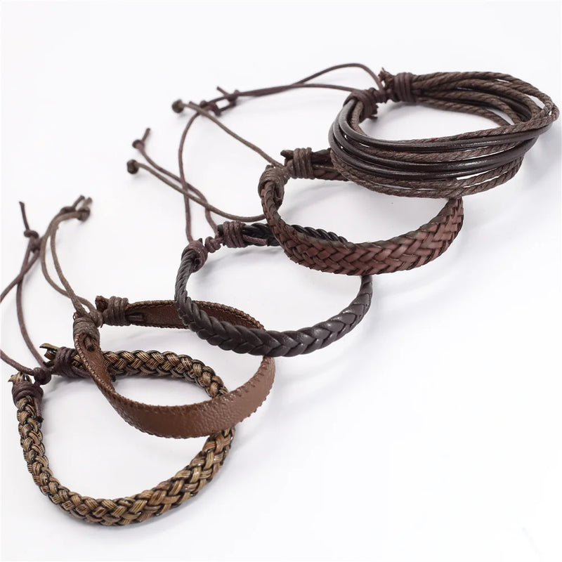 Conjunto de pulseiras Rusticas