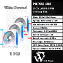 Cooler Fan 120mm ARGB Ldpcsj Prisma 4RS com Design Espelho Infinito PWM 4 Pinos