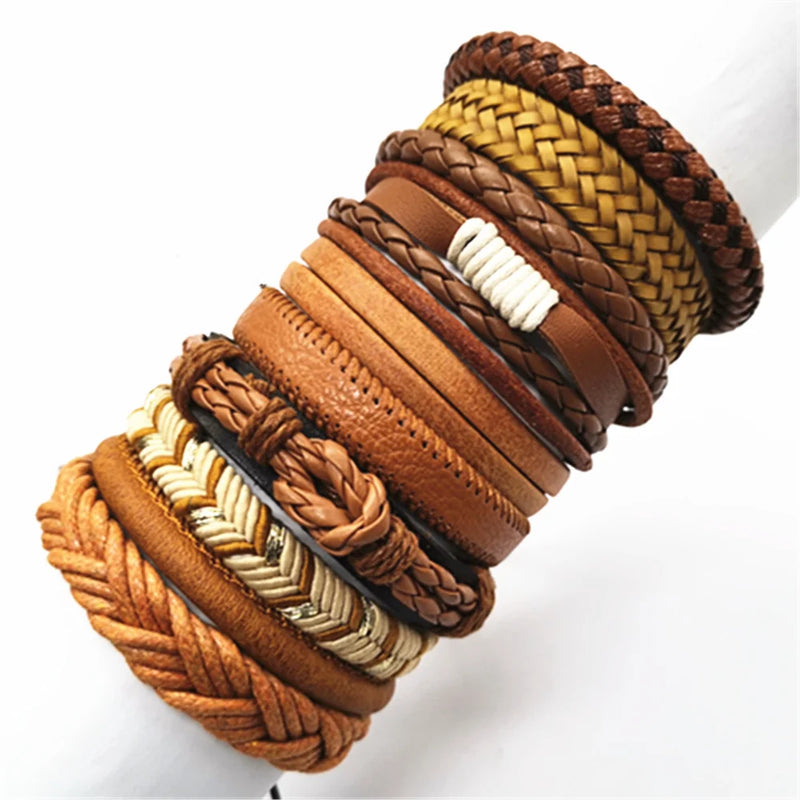 Conjunto de pulseiras Rusticas