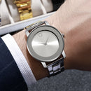 Kit com 3 Relógios Masculinos de Quartzo – Design Business Minimalista e Elegante