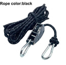 4mm barraca de acampamento reflexivo amarrar corda tensor fixação corda vento fivela polia catraca toldo corda gancho