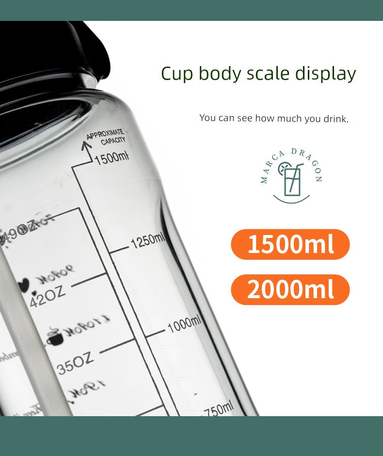 Large Capacity Men Sports Site Plastic Water Cup