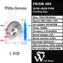 Cooler Fan 120mm ARGB Ldpcsj Prisma 4RS com Design Espelho Infinito PWM 4 Pinos