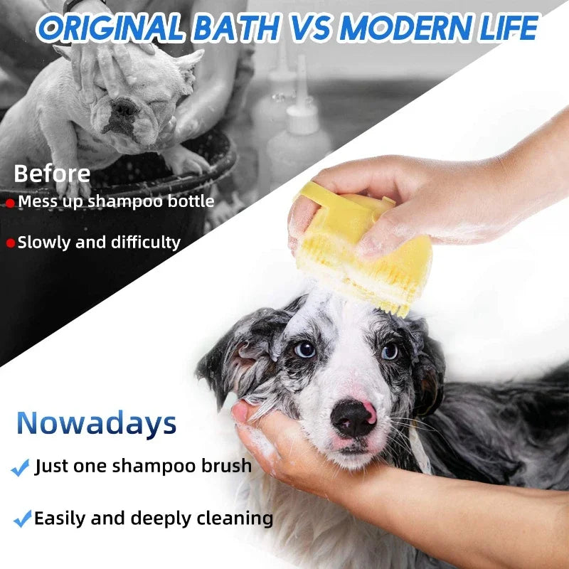 Escova de shampoo para cães