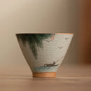 Copo cerâmico pintado à mão do chapéu, bonito e durável