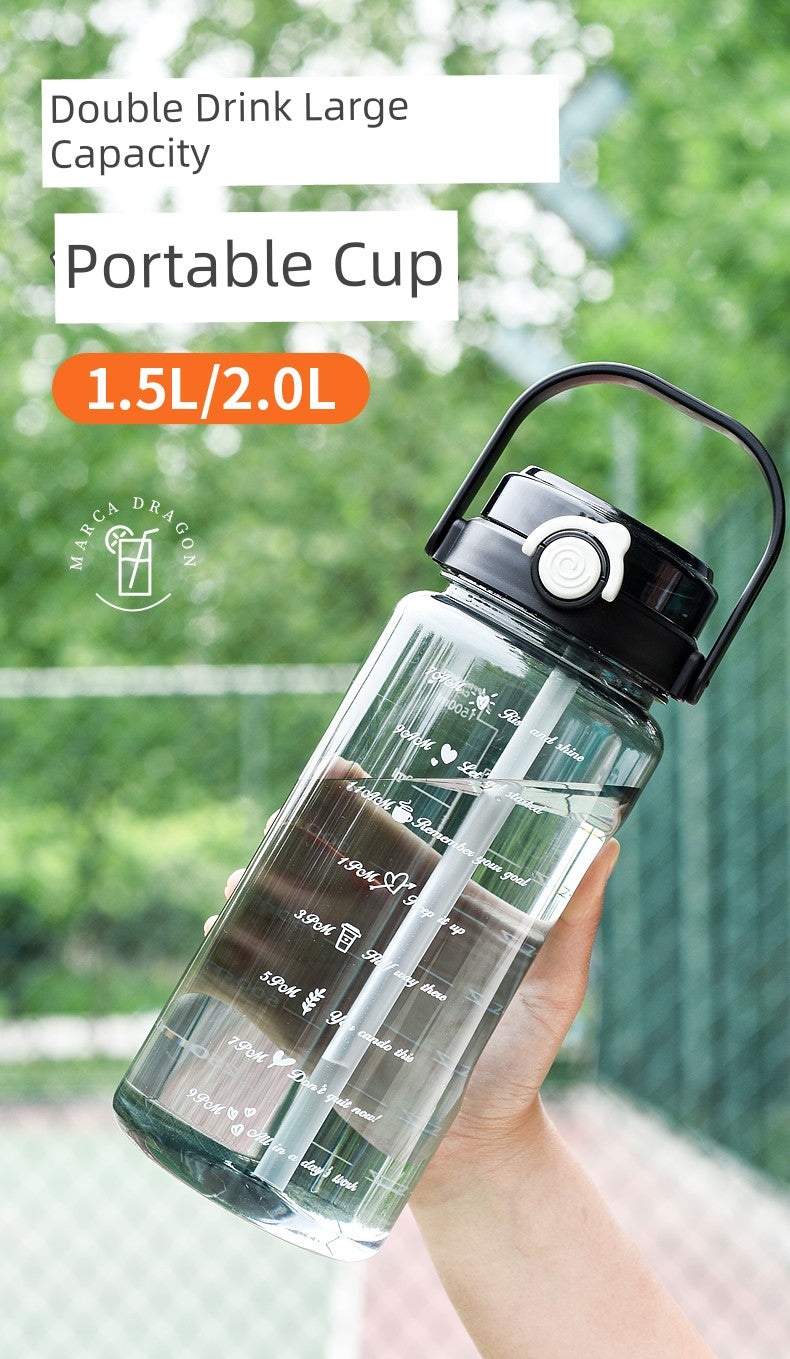 Large Capacity Men Sports Site Plastic Water Cup