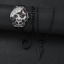 Kit com 8 Relógios Masculinos de Luxo Business – Quartzo, Moda Executiva (Sem Caixa)