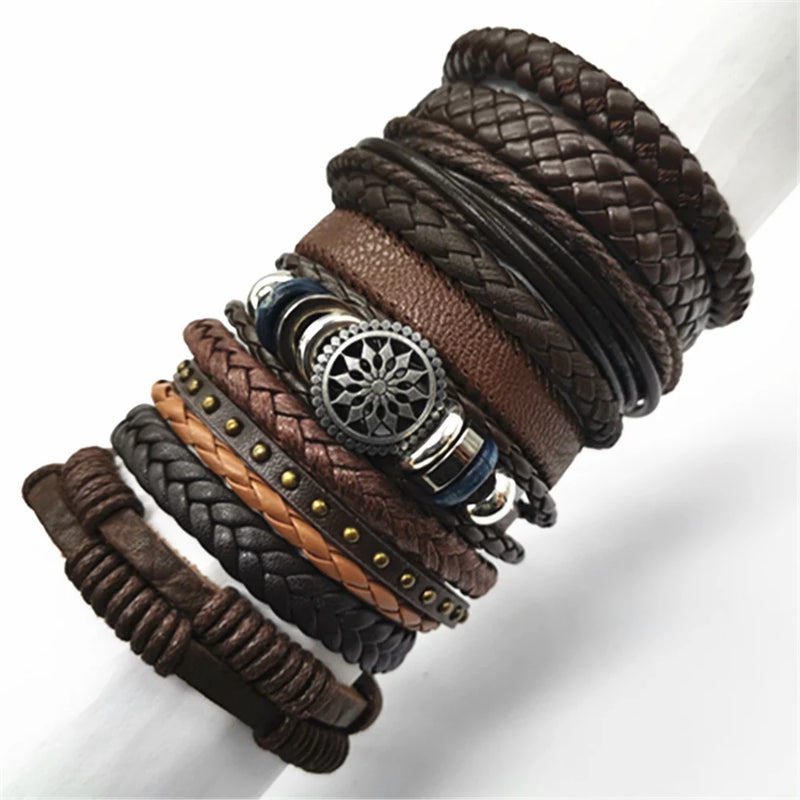 Conjunto de pulseiras Rusticas