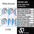 Cooler Fan 120mm ARGB Ldpcsj Prisma 4RS com Design Espelho Infinito PWM 4 Pinos