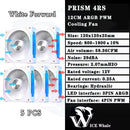 Cooler Fan 120mm ARGB Ldpcsj Prisma 4RS com Design Espelho Infinito PWM 4 Pinos