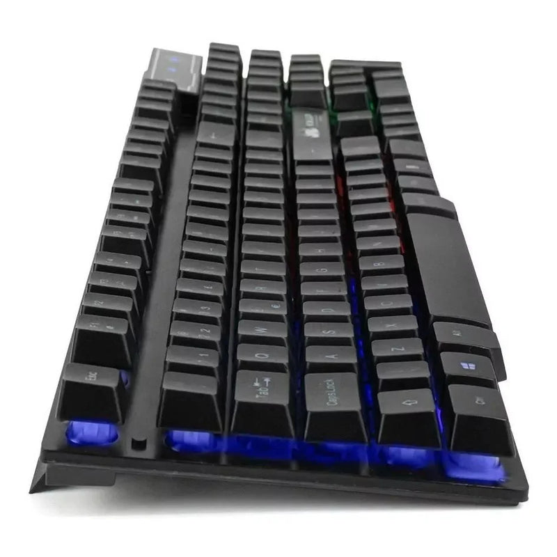 Teclado gamer de membrana com Led