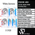 Cooler Fan 120mm ARGB Ldpcsj Prisma 4RS com Design Espelho Infinito PWM 4 Pinos