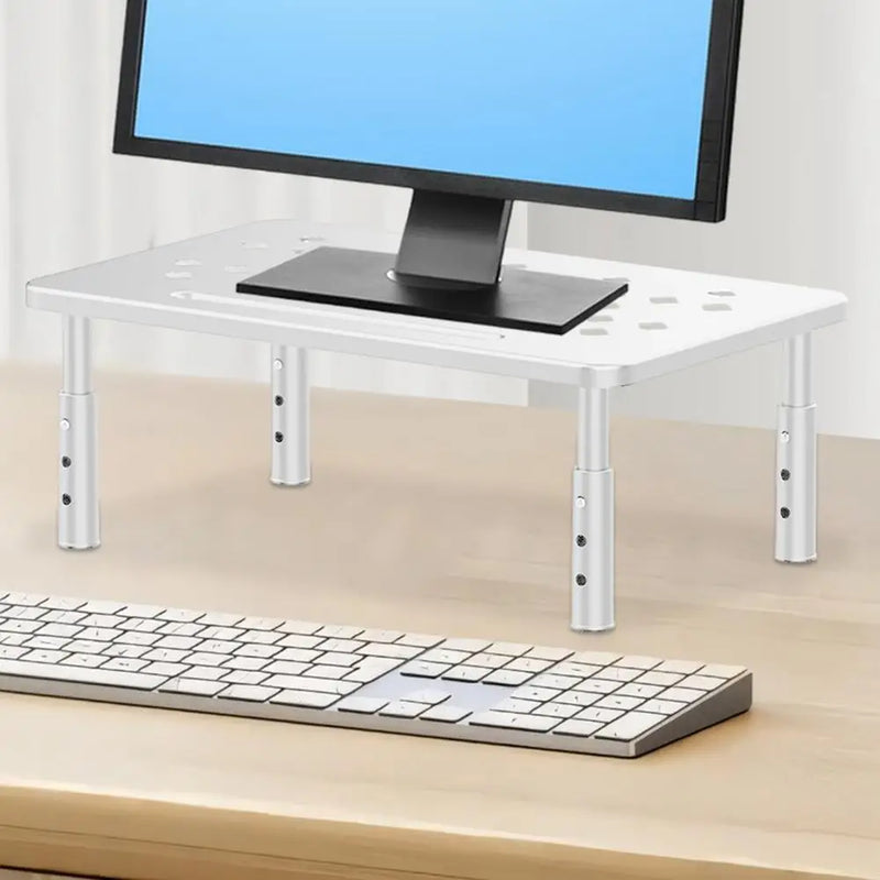 Suporte de monitor ajustável de 3 alturas para mesa