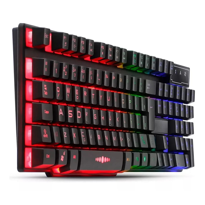 Teclado gamer de membrana com Led