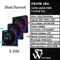 Cooler Fan 120mm ARGB Ldpcsj Prisma 4RS com Design Espelho Infinito PWM 4 Pinos