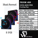 Cooler Fan 120mm ARGB Ldpcsj Prisma 4RS com Design Espelho Infinito PWM 4 Pinos
